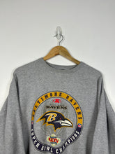 Load image into Gallery viewer, NFL - 90&#39;S VINTAGE NIKE BALTIMORE RAVENS CREWNECK - LARGE OVERSIZED / XL BOXY
