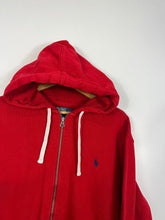 Load image into Gallery viewer, RED RALPH LAUREN FULL ZIP HOODIE - LARGE OVERSIZED / XL BOXY
