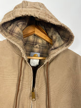 Load image into Gallery viewer, BROWN CARHARTT HOODED JACKET W/ FLANNELL INSIDE - MEDIUM / BOXY LARGE
