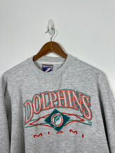 Load image into Gallery viewer, NFL - MIAMI DOLPHINS EMBROIDERED CREWNECK - LARGE OVERSIZED
