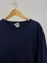 Load image into Gallery viewer, 90&#39;s VINTAGE MICKEY MOUSE POCKET NAVY BLUE T-SHIRT - XL

