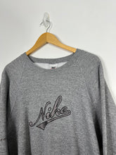 Load image into Gallery viewer, GREY NIKE SCRIPT EMBROIDERED CREWNECK - MEDIUM
