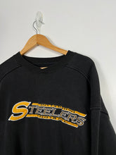Load image into Gallery viewer, NFL - STARTER PITTSBURGH STEELERS EMBROIDERED CREWNECK - LARGE OVERSIZED / XL
