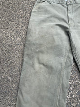 Load image into Gallery viewer, CARHARTT CARPENTER PANTS GREEN MENS SIZE 42 X 30 DUNGAREE FIT
