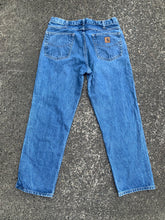Load image into Gallery viewer, CARHARTT DENIM JEAN PANTS BLUE MENS RELAXED FIT - 34 X 30
