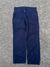 Load image into Gallery viewer, NAVY BLUE CARHARTT CARPENTER PANTS - 38 X 34
