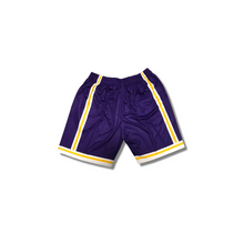 Load image into Gallery viewer, PURPLE L.A LAKERS SHORTS - LARGE
