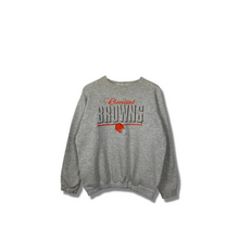 Load image into Gallery viewer, NFL - CLEVELAND BROWNS EMBROIDERED CREWNECK - LARGE
