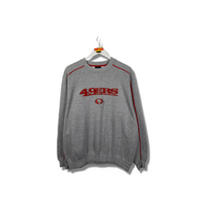 Load image into Gallery viewer, NFL - SAN FRANCISCO 49ERS EMBROIDERED CREWNECK - MEDIUM OVERSIZED /  LARGE
