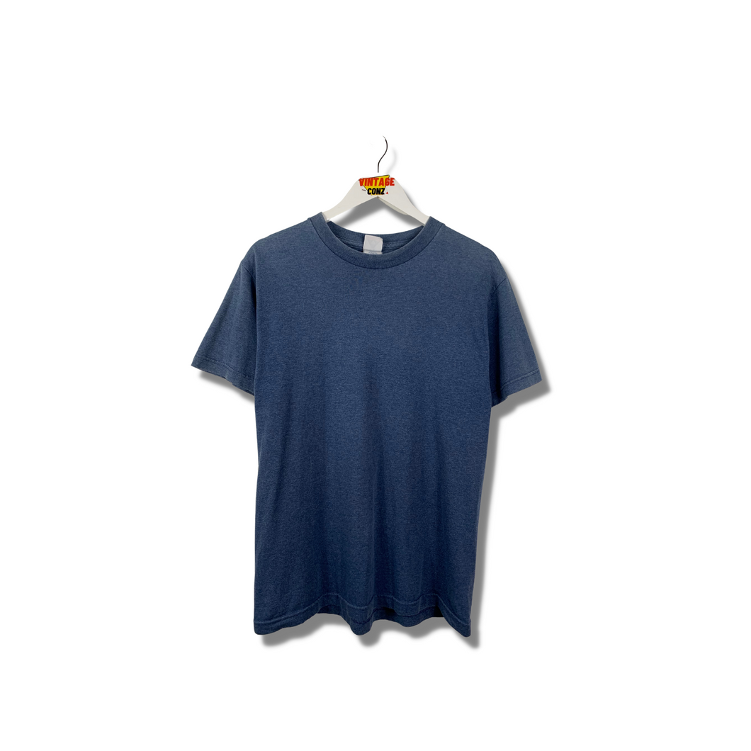 90'S VINTAGE BLUE BLANK T-SHIRT - SMALL