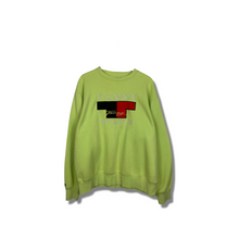 Load image into Gallery viewer, LIME TOMMY SPORTS EMBROIDERED CREWNECK - LARGE OVERSIZED / XL
