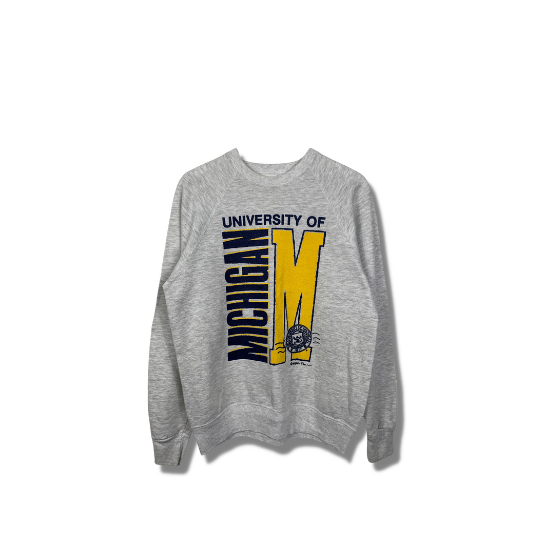 NCAA - MICHIGAN VINTAGE CREWNECK - MEDIUM