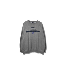 Load image into Gallery viewer, NFL - SEATTLE SEAHAWKES EMBROIDERED CREWNECK - XL OVERSIZED / 2XL
