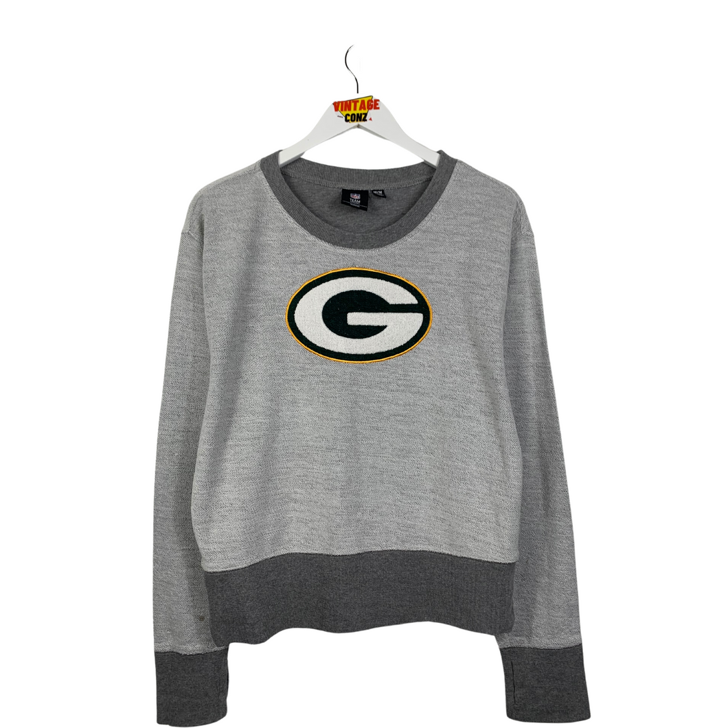 NFL - GREEN BAY PACKERS EMBROIDERED CREWNECK * STEAL *  - MENS XS / WOMANS MEDIUM