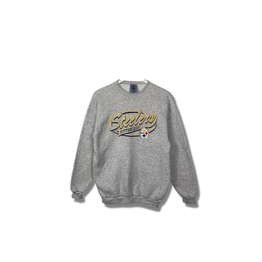 NFL - STEELERS EMBROIDERED CREWNECK - SMALL