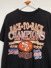 Load image into Gallery viewer, NFL - SAN FRANCISCO 49ERS BACK 2 BACK CHAMPIONSHIP - MEDIUM OVERSIZED / LARGE
