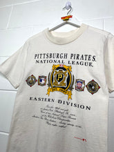 Load image into Gallery viewer, MLB - PITTSBURGH PIRATES SCRIPT T-SHIRT - XTRA SMALL / WOMANS 10-12
