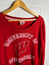 Load image into Gallery viewer, UNIVERSITY OF WISCONSIN BADGERS CREWNECK - WOMANS XL OVERSIZED ( 14-16
