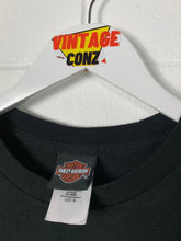 Load image into Gallery viewer, HARLEY DAVIDSON POCKET T-SHIRT W/ GRAPHIC ON BACK - SMALL / YOUTH XL
