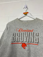Load image into Gallery viewer, NFL - CLEVELAND BROWNS EMBROIDERED CREWNECK - LARGE
