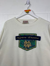 Load image into Gallery viewer, NCAA - UNIVERSITY OF NOTRE DAME CREWNECK EMBROIDERED - LARGE BOXY OVERSIZED
