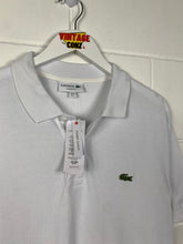Load image into Gallery viewer, LACOSTE WHITE ESSENTIAL DRESS SHIRT * NEW WITH TAGS *  - MEDIUM / BOXY LARGE
