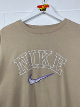 Load image into Gallery viewer, NIKE W/ PURPLE SWOOSH EMBROIDERED CREWNECK - BOXY XL
