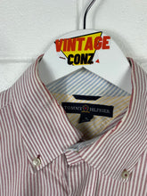 Load image into Gallery viewer, TOMMY HILFIGER STRIPED DRESS SHIRT - MEDIUM / LARGE ( LONG )
