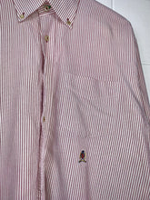 Load image into Gallery viewer, TOMMY HILFIGER STRIPED DRESS SHIRT - MEDIUM / LARGE ( LONG )
