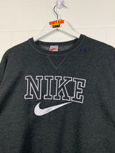 Load image into Gallery viewer, NIKE SPELLOUT EMBROIDERED CREWNECK - LARGE OVERSIZED / XL
