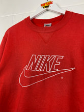 Load image into Gallery viewer, RED NIKE EMBROIDERED CREWNECK - SMALL
